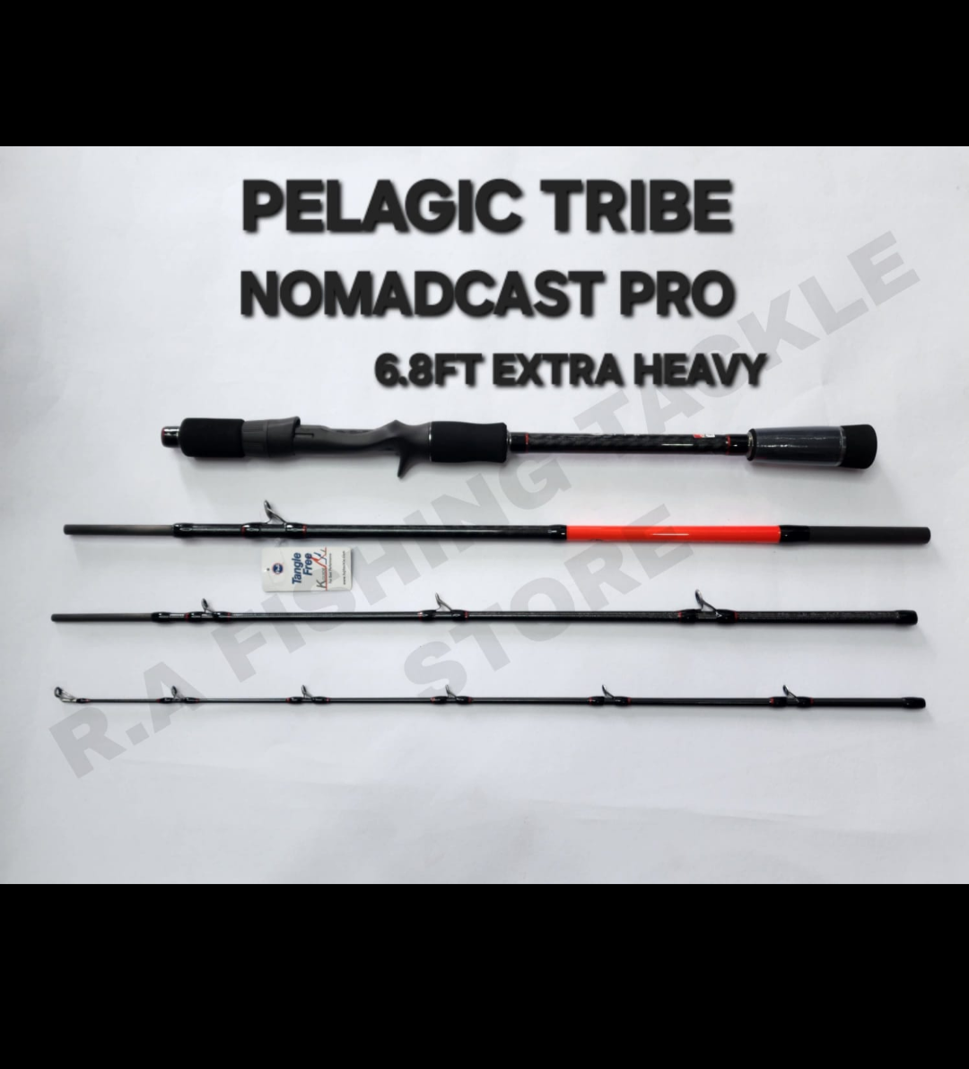 Pelagic Tribe - NOMAD CAST - V2 - PRO - TRAVEL ROD - BAITCASTING ROD - 4 PIECE